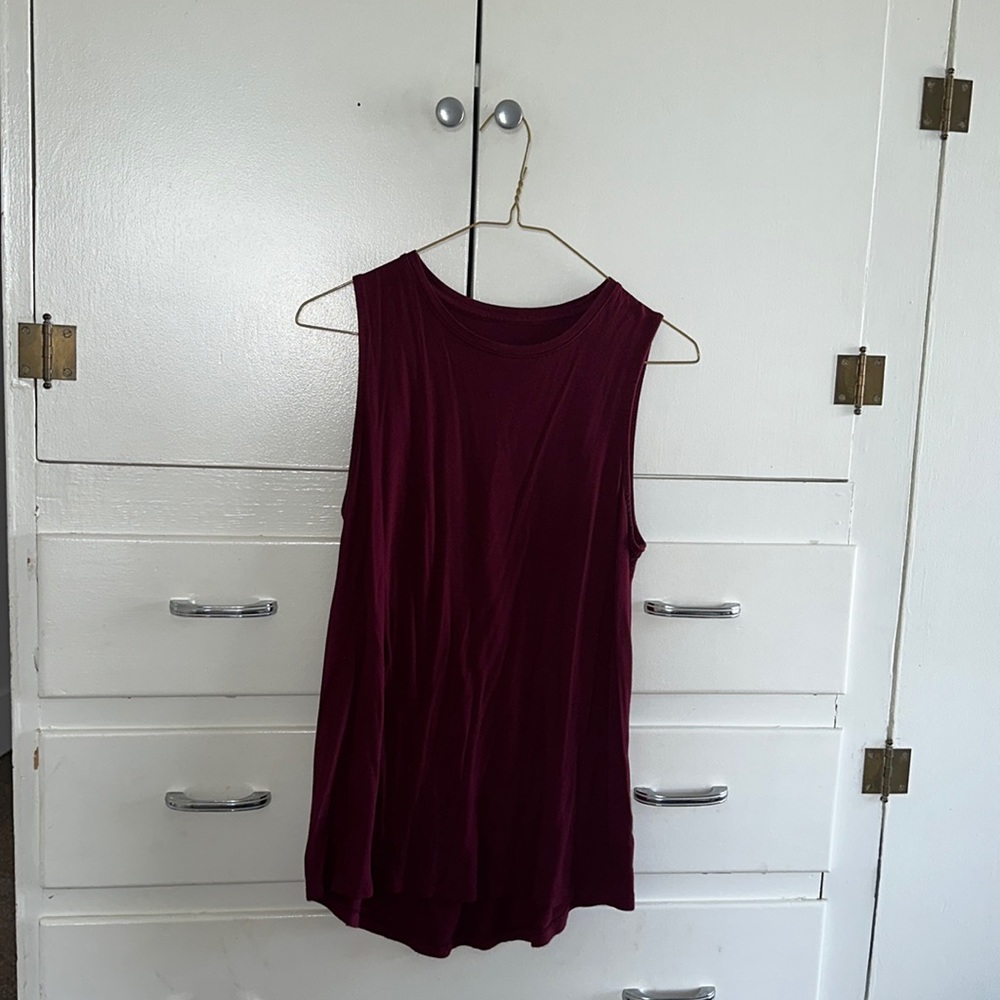 Maroon tank top